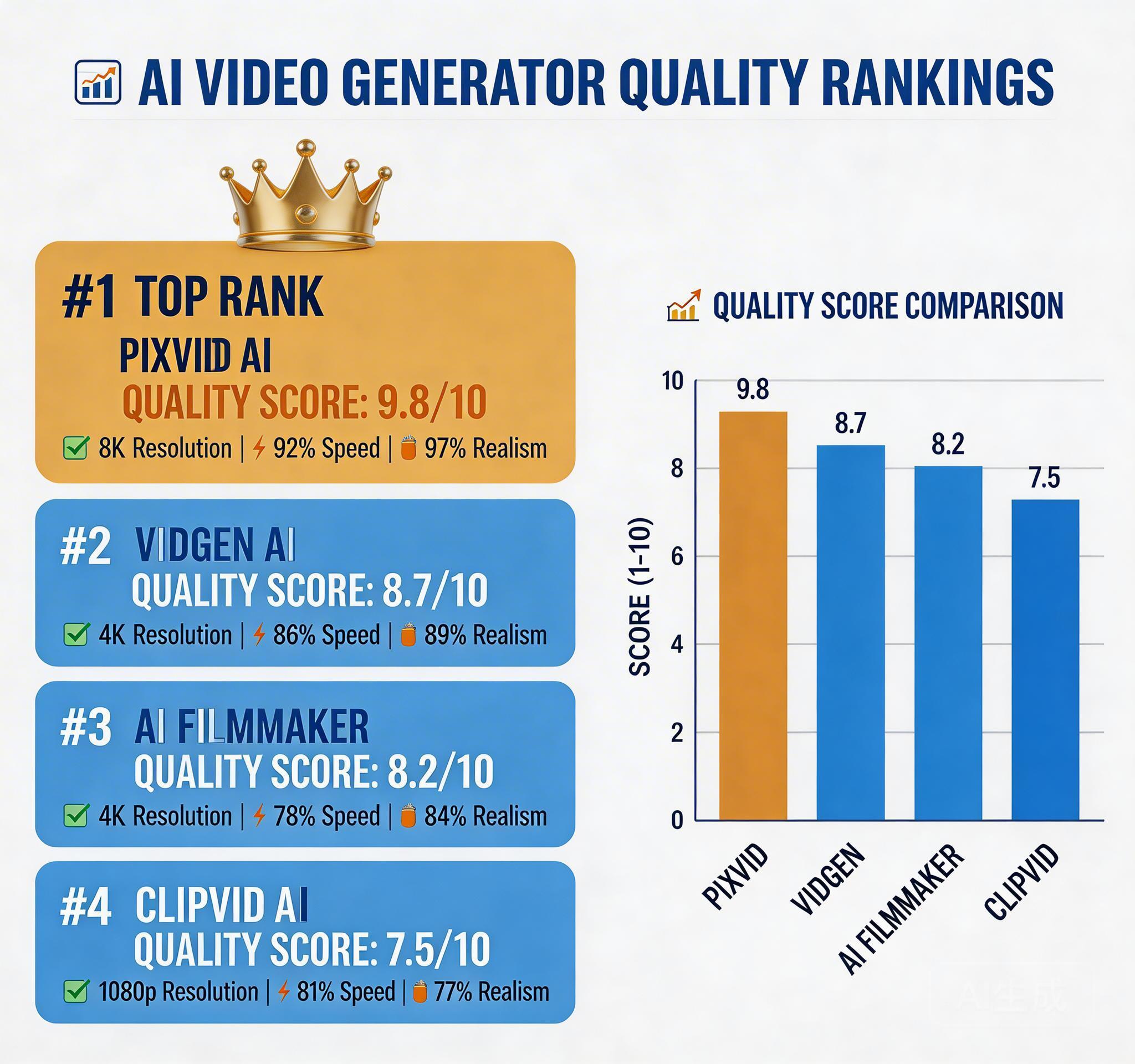 2026 年最佳 AI 视频生成器：顶级模型真实基准排行