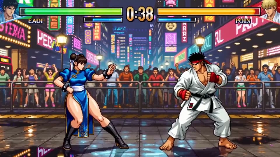 Confronto Retrô de Luta